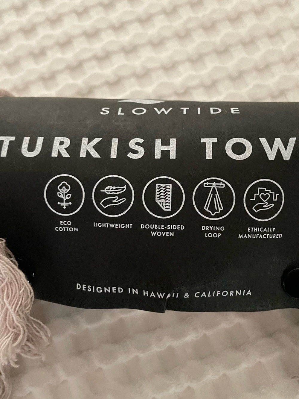 Turkish Towel NEW 100% Premium Cotton  Slowtide Taupe Tie Dye